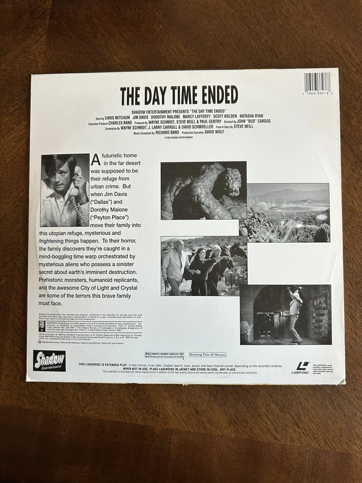 THE DAY TIME ENDED (Laserdisc) LD TESTED - VERY RARE GREAT FILM! - Image 2 of 2