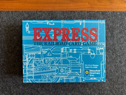 NEW in Box Vintage Mayfair Games 1991 - “Express” The Railroad Card GAME S\