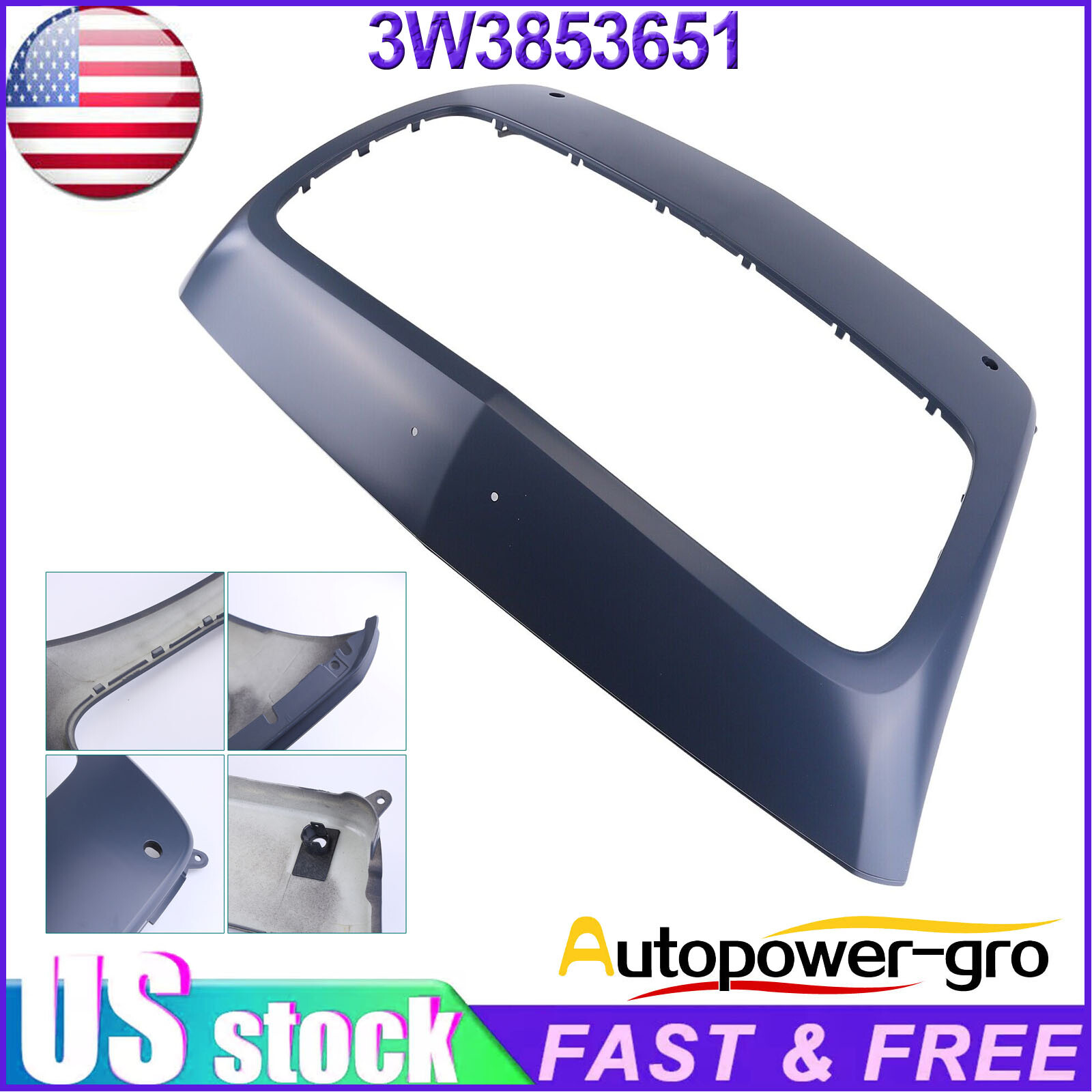 3W3853651 Radiator Grille Surround Fits For Bentley Continental Gtc Gt 2012-2016