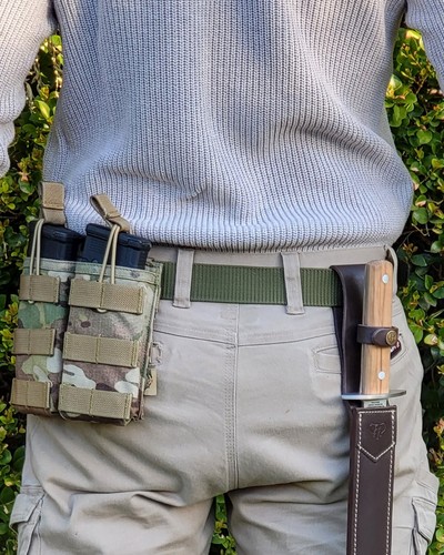 Mens Tactical Green Belt Outdoor Heavy Duty Army Waist Strap Military Waistband - Picture 2 of 4