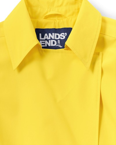 LANDS' END M(10-12) Water Resistant Modern Trench Rain Coat NWT $155 - Picture 6 of 8