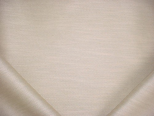 2-3/4Y WEITZNER T1008 ESTUARY OAT HERRINGBONE WEAVE DRAPERY UPHOLSTERY FABRIC