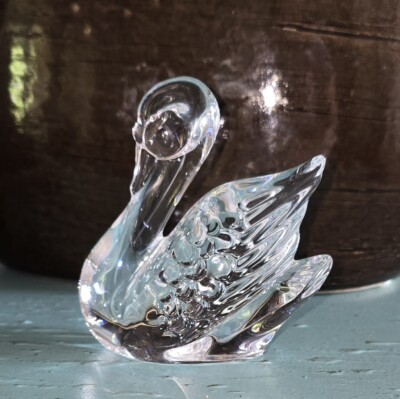 レノックス Lenox スワン  24K Lenox 24% Lead Crystal Itallian Swan Replacement Collector