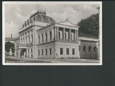 MARIENBAD   Kurhaus m. Eingangsportal.....>> s/w AK kl