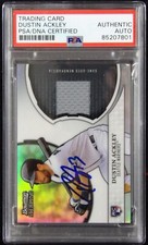 Dustin Ackley Signed 2011 Topps Bowman Sterling Relic Card #RRR-DA PSA Authentic