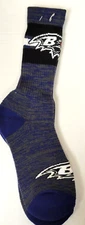 NFL Baltimore Ravens Men's Socks, New (2-BAND STRIPE )