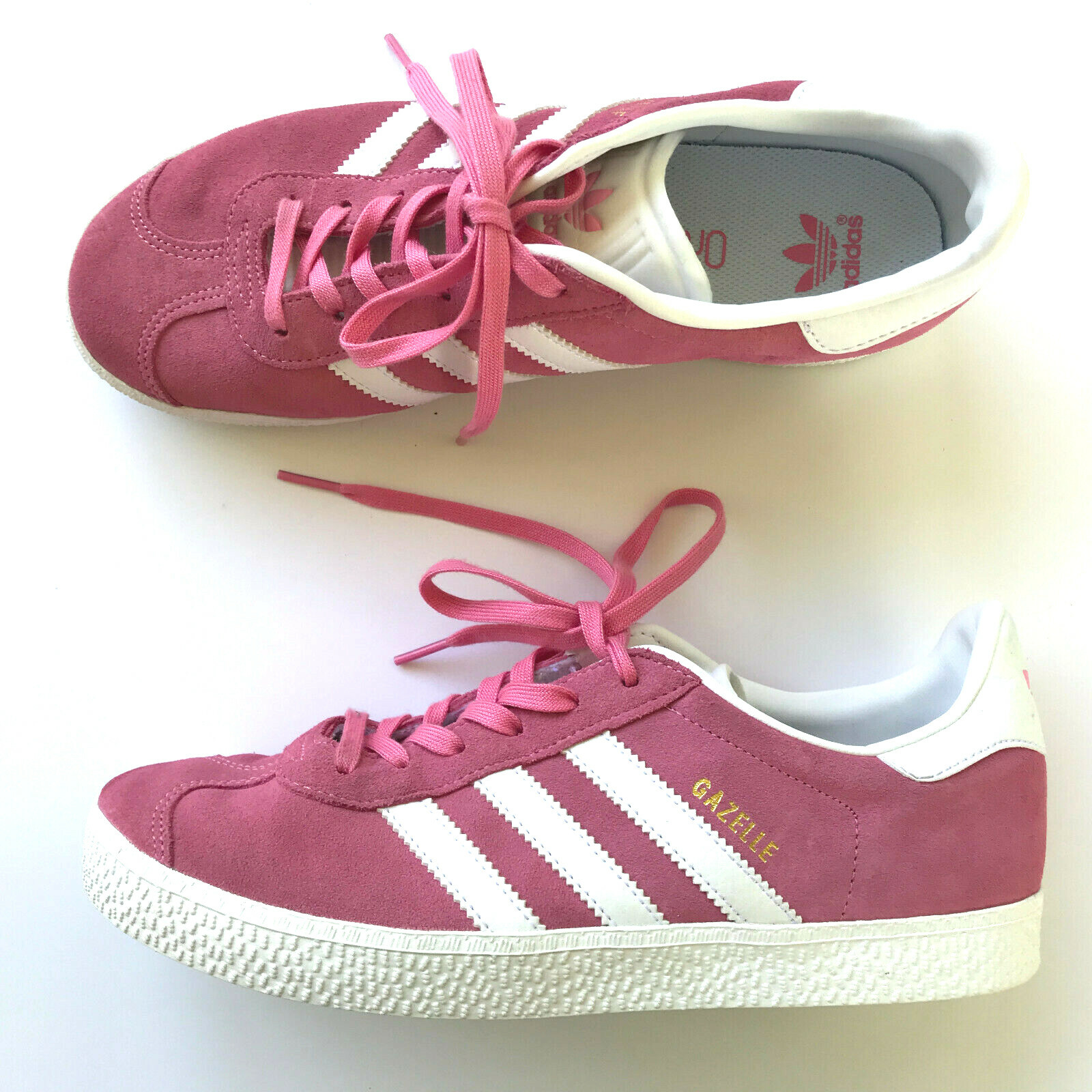 hot pink adidas gazelles