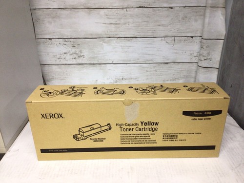 Original Xerox 6360 HC Yellow Tonerkassette 106R01220 Open Box Neu / - Bild 2 von 3