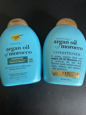 OGX Renewing Argan Oil Of Morocco Shampoo & Conditioner Bundle New 13 fl.oz Ea