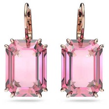 Orecchini goccia Swarovski Millenia taglio ottagonale placcati oro rosa 5619502