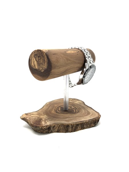 Uhrenhalter UhrenstäNder SchmuckstäNder Luxury Aus Olivenholz Holz-image