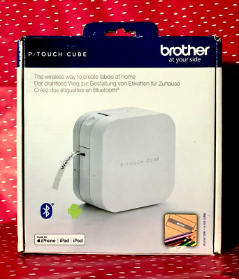 P-TOUCH CUBE kabellose Art zum Erstellen von Etiketten Marke Brother ORIGINAL NEU - Eine Box