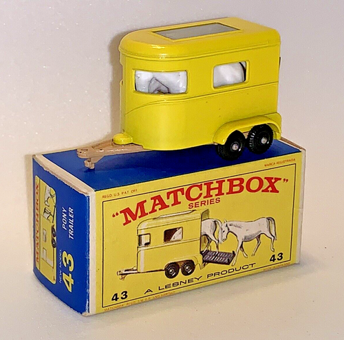 VINTAGE MATCHBOX LESNEY NO # 43 PONY TRAILER MINT WITH BOX
