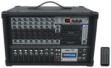 Rockville RPM109 V2 12 Channel 4800w Powered Mixer, 7 Band EQ, Effects, USB, 48V