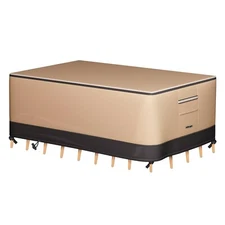 Hikygo 800D Patio Furniture Cover Waterproof UV Resistant Rectangular 108"x82"