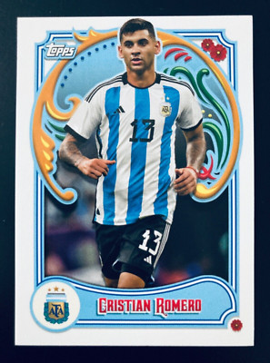 2022-23 Topps Fileteado Argentina # 8 Cristian Romero World Cup