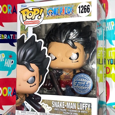 IN-HAND METALLIC Snake Man Luffy Gear 4 One Piece Funko Pop