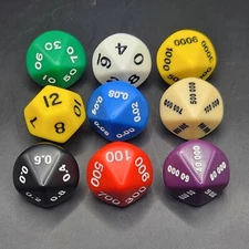 9 Special Novelty Dice Place Value Dice Specialty Lot#5
