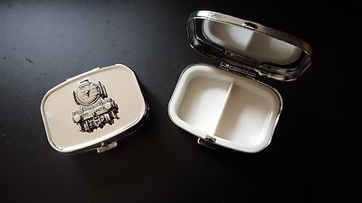 Flying Scotsman Box1 a English Pewter Emblem Rectangular Travel Metal Pill Box