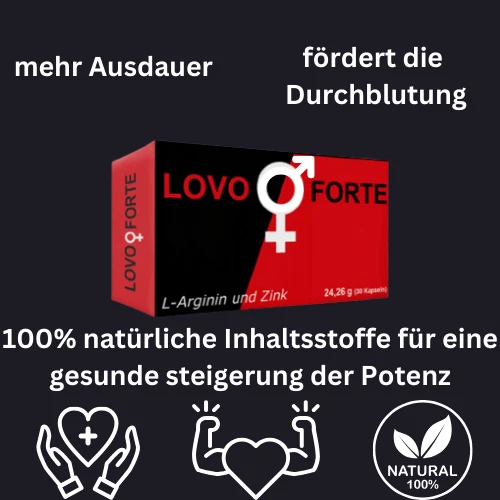 LovoForte EXTRA – L-Arginin & Zink für Luststeigerung bei Männern & Frauen - Bild 3 von 5