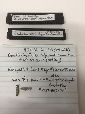 Bendix KING Molex 48 pin tray edge connector 09-50-5245, Honeywell 170-0048-000