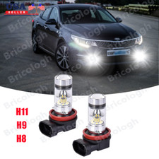 H11 H8 LED Bulbs 6000K 100W White Super Bright Fog Light DRL Light High Power
