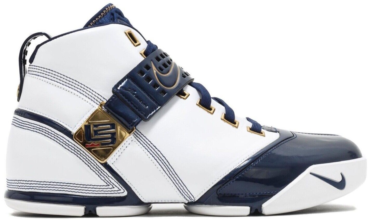 Nike Zoom LeBron 5 White Midnight Navy for Sale | Authenticity