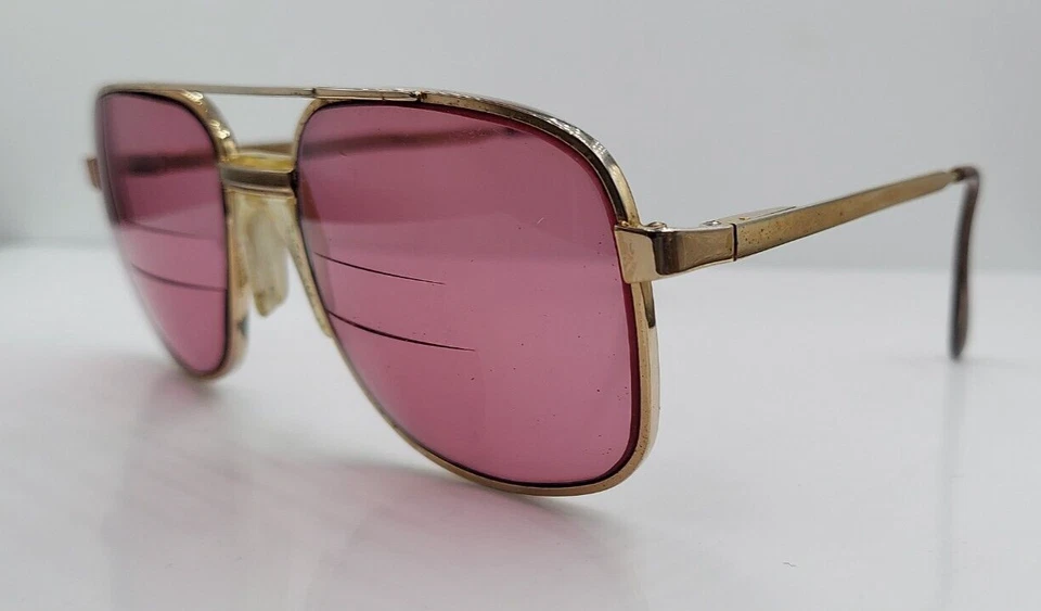 Gafas de sol vintage Ao Safety doradas piloto de metal SOLO MARCOS EE. UU. Foto 2 de 4