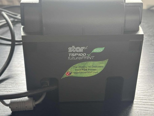 Star Thermal Printer Black Micronics TSP100 ECO FuturePRINT w/ 6 Rolls - Working - Photo 8/19