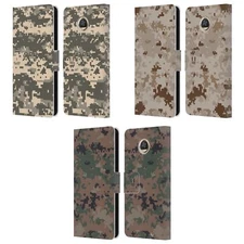 HEAD CASE DESIGNS MILITARY CAMOUFLAGE SERIES 2 LEATHER BOOK CASE MOTOROLA PHONES