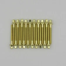 20 New Drum Tension Rods 52mm(2") BRASS Plated with Washers Diameter 7/32"