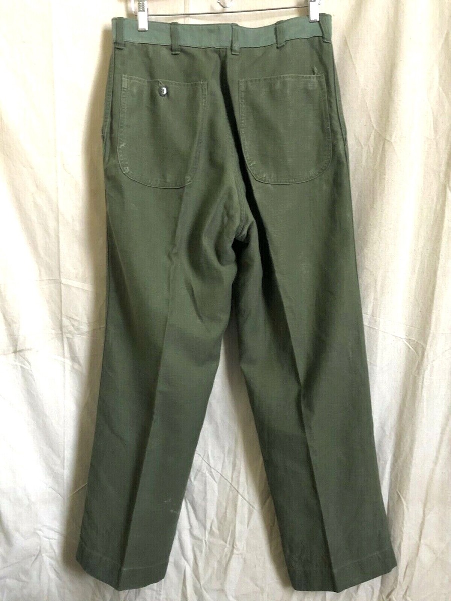 Vietnam/Korean USMC P56 2-Tone OG 107 Sateen Button-Fly Vietnam/Korean USMC P56 2-Tone OG 107 Sateen Button-Fly