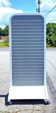 Mobile Accessories Double Sided Slatwall with Wheels 36"L x 36"W x 84"H