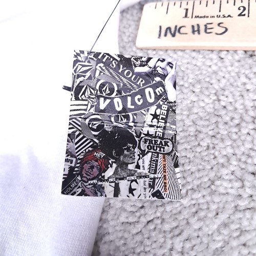 Vtg Y2k Rare Volcom Mask Full Zip Jacket Hoodie Mens L Elsinore Motocross #91 - Picture 11 of 15