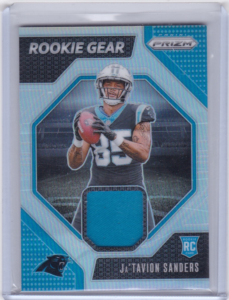 Ja'Tavion Sanders 2024 Panini Prizm Rookie Gear RC Jersey Relic Patch