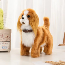 New Simulation Electric Pet Dog Voice Control Walking Nodding Music Touch Robot 