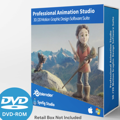 Animationsstudio - PRO 3D/2D Motion Graphic Design Software Suite-DVD Windows/Mac - Bild 1 von 20