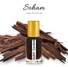 Real Cambodian Oud Oil 3 ml SOHAM DehnAl Oudh Cambodi 100% Pure Natural Agarwood