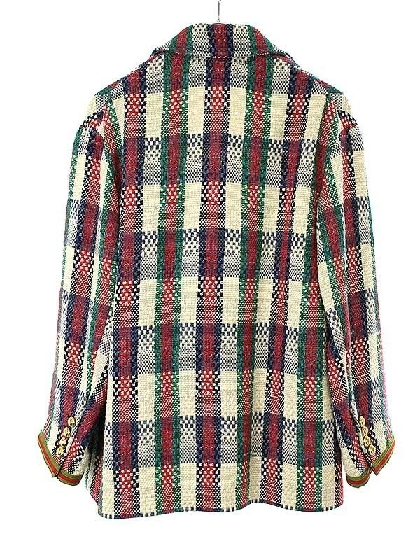 Giacca GUCCI 2019 RESORT Collezione Multitessuto Doppio Tweed Taglia:42 Multicolore