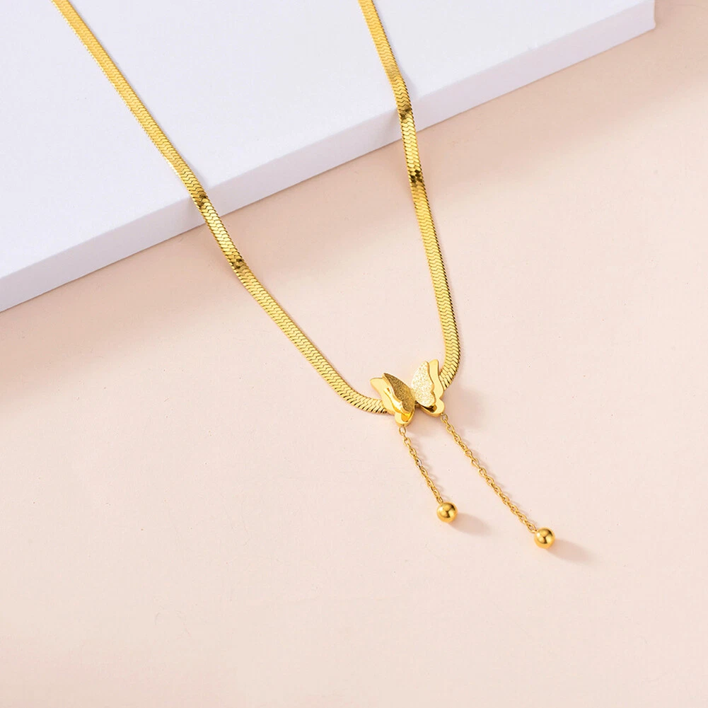 Simple gold chain deals design images for ladies