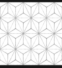 FloorPops FP2481 Kikko Floor Decal, White/Off-White