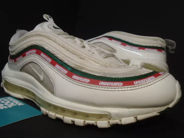 NIKE AIR MAX 97 OG / UNDFTD UNDEFEATED SAIL OFF WHITE RED GREEN 95 AJ1986-100 9