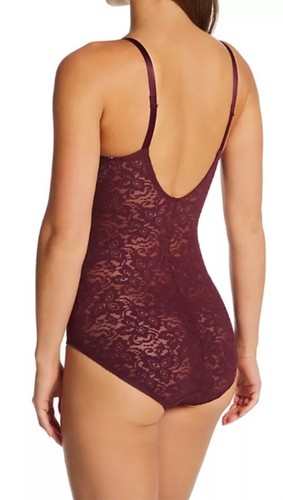 Sujetador incorporado MAIDENFORM encaje control firme Bodybriefer modelador corporal rojo mujer 36DD - Imagen 3 de 3