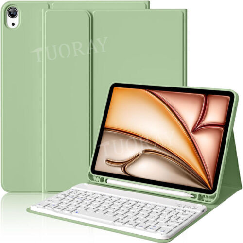 For iPad 6/7/8/9/10/11th 11" A16 2025 Gen Pro Air 11 M3 Bluetooth Keyboard Case - Picture 4 of 62