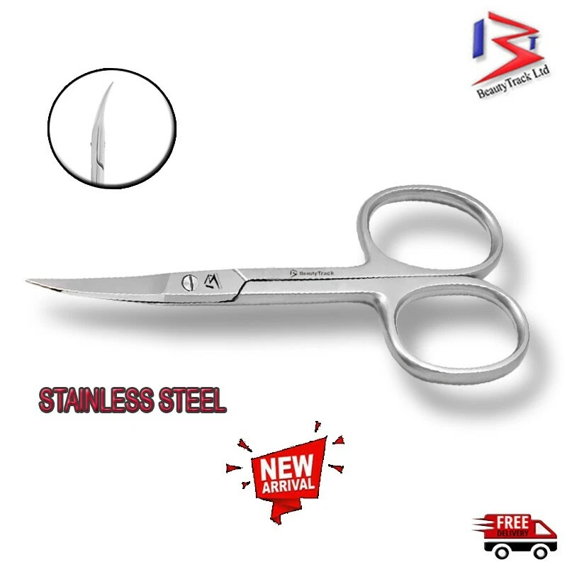 Professional Finger Toe Nail Scissors Curved Arrow Point Steel Manicure Cuticle - Image 4 of 4