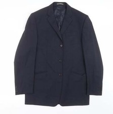 NEXT Mens Blue Wool Blend Suit Jacket Size 40