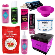 Waxness Student Complete Waxing Kit with W-CUBE Pink Digital Warmer