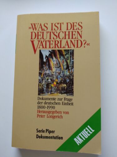 What is the German Fatherland? Peter Longerich Was ist des Deutschen Vaterland?