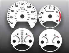 1998-2002 Honda Accord Sedan White Gauge Faces 98-02