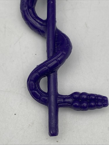 Vintage Masters of the Universe Purple Snake Staff Scettro MOTU He-Man 1985 - Foto 5 di 6